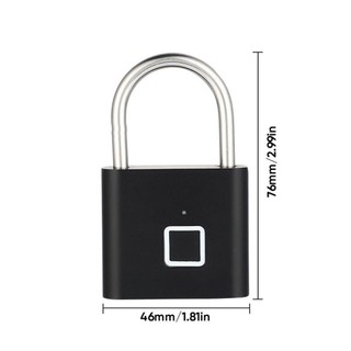 Khóa mật khẩu vân tay JKDESIGN, Ổ khóa vân tay thông minh chống nước sạc USB, Ổ khóa thông minh di động chống trộm