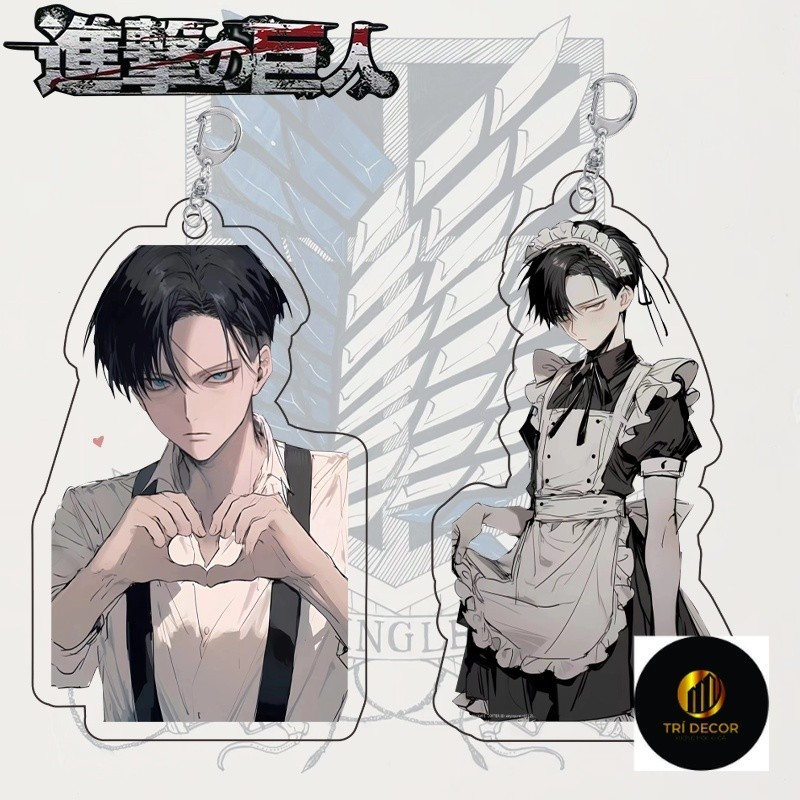 Attack on titan Móc Chìa Khóa Bằng acrylic Hình Nhân Vật levi ackerman ...