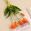 Bó hoa tulip LAKAM, Hoa giả silicon cảm ứng thực sự, Hoa nhân tạo chất lượng cao 5 đầu