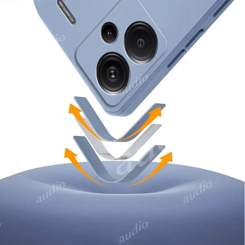 Dành Cho Redmi Note 13 Pro Plus Pro + Pro + 5G 2024 Ốp Lưng Silicon Lỏng Vuông Chính Hãng Cho Redmi Note13 Pro + Note13Pro + 5G Vỏ Chống Sốc Ốp lưng Silicon Lỏng TPU Chính Hãng