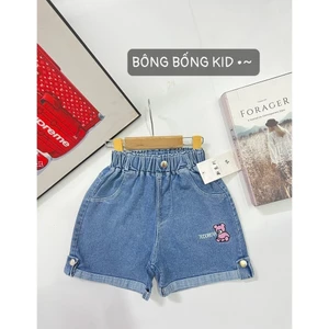 quần đùi jean siêu mềm cao cấp size đại cho bé gái 15-30kg. quần đùi bò bé gái 5 6 7 8 9 tuôi