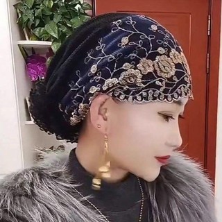 Mũ Hồi Giáo HEARLY, Mũ Baotou thêu ren, Mũ cầu nguyện mùa hè bằng vải Cotton dành cho nữ