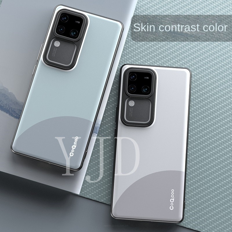 Ốp Lưng Cho Vivo V30 Pro Chặn Đôi Màu Cảm Thấy Tốt TPU Chống Sốc Vỏ Điện Thoại