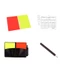 Bộ thẻ cảnh báo và xả trọng tài bóng đá POP Redness Yellow Card Set