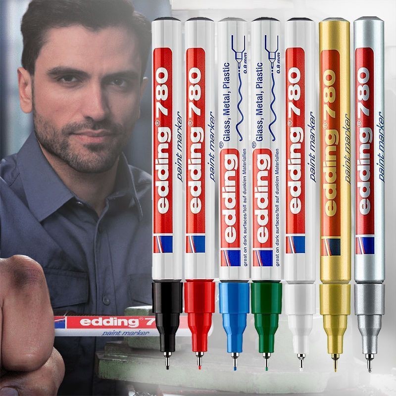 11 Màu Sắc Edding 780 Bút Đánh Dấu 0.8MM Điểm Tinh Dầu Màu Sơn Bút Vẽ Trên Mọi Thứ Kim Loại Bút Nghệ Thuật Vật Dụng Văn Phòng Phẩm