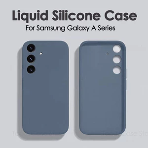 Dành Cho Samsung Galaxy A07 A17 A16 A15 A25 A35 A55 M14 4G 5G Vỏ Điện Thoại Silicon Lỏng Màu Mới Vỏ Bảo Vệ Màn Hình Funda