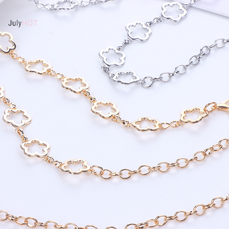 Julyhot Kim Loại Thời Trang Rỗng Hoa Eo Dây Xích Nữ Trang Trí Thắt Lưng Cơ Thể Dây Xích Massivedeals