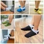DELMER 1 Đôi Tất Năm Ngón, Lưới EU38-44 Không Thể Hiện Tất Mắt Cá Chân, Cotton Thoải Mái Thoáng Khí Chống Ma Sát Nam Tất Ngắn Xuân Hè