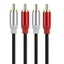 Niki 2RCA Nam Đến 2RCA Nam Dây Cáp Kết Nối Cho Hệ Thống Loa Khuếch Đại TV