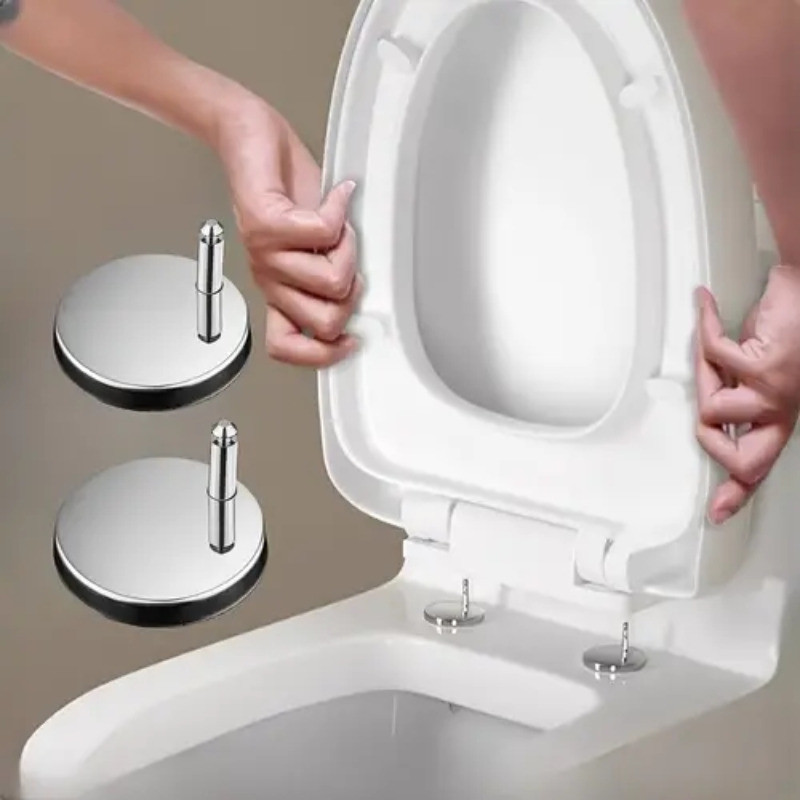 Bản lề cố định nắp bồn cầu chống nước - Bộ giữ kết nối nắp bồn cầu - Phụ tùng thay thế phụ kiện lắp nhanh - Tăng cường an ninh phòng tắm - Phụ kiện ghế vệ sinh chất lượng cao