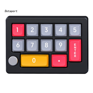 Bàn phím chơi game cơ học 13 phím Macro, đèn RGB, công tắc có thể hoán đổi nóng, có dây