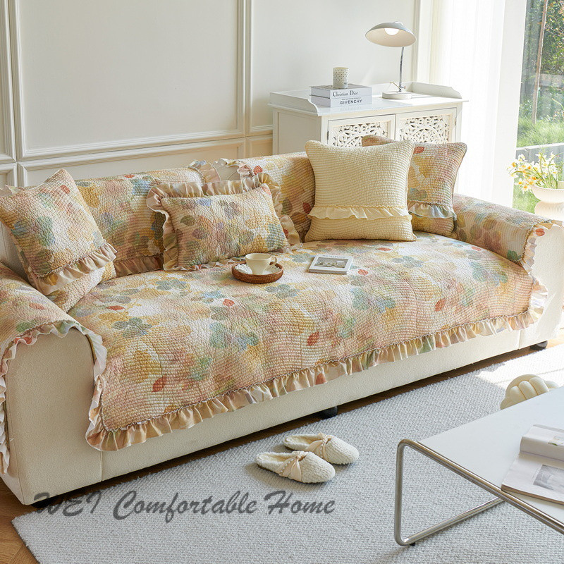 Đệm Sofa Cotton Nguyên Chất Thời Trang Đa Năng Bốn Mùa Đệm Sofa Bảo Vệ Sofa Chống Bụi Chống Mèo Cào Đệm Sofa Còn Hàng