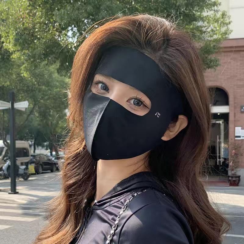 Mặt nạ chống nắng HNKMP Facekini Ice Silk Anti-UV Thin Cover Full Face .