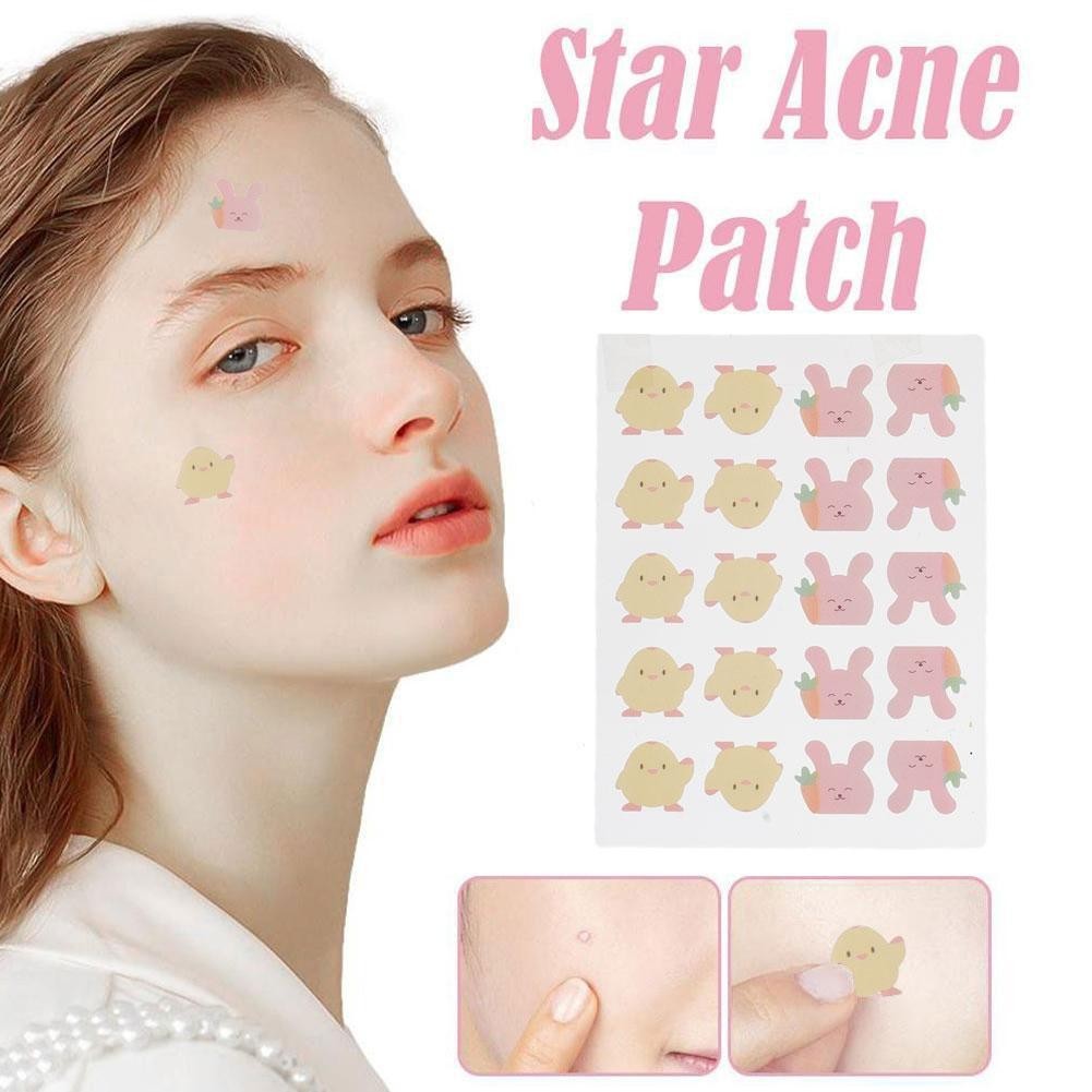 Learever Cute Cat Pe Acne Patch Miếng dán che mụn thoáng khí di động U3r1
