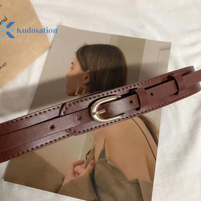 Kudosation Da Có Thể Tháo Rời Thắt Lưng Thời Trang Pin Khóa Rộng Thắt Lưng Vintage Áo Đầm Thắt Lưng Cho Nữ