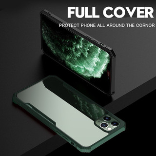 Ốp Điện Thoại Cho iPhone 11 12 13 Pro Max 12mini 13 mini Ốp Lưng Đen Chống Rơi Điện Thoại Acrylic Bảo Vệ Toàn Diện