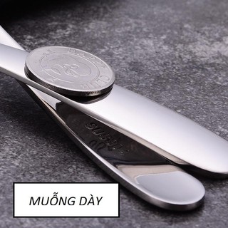 ( M4 ) Combo 10 muỗng ăn cơm ăn súp  ăn phở đáy tròn M4 inox 304 có 3 size nhỏ trung lớn loại tốt