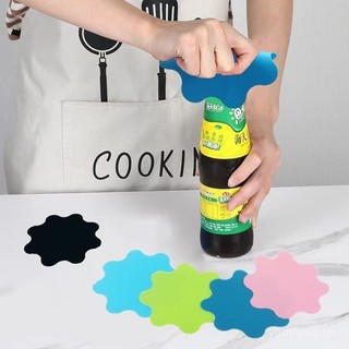 Thảm silicone hình hoa mở chai, cách nhiệt, không trượt, thảm đa năng hỗ trợ cốc, sáng tạo 37UE