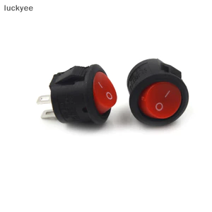 Luckyew 10 Chiếc Đường Kính 16 Mm Thuyền Tròn Rocker Công Tắc 2 Pin ON-OFF Rocker Switch 3A / 250V TQ