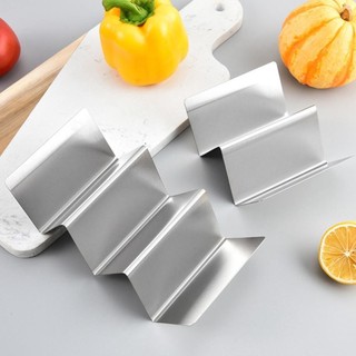 Giá đỡ Taco FEASTLY, Giá làm bánh nướng 2 / 3 lưới rỗng, có sẵn trên cả hai mặt Thiết kế tay cầm bằng thép không gỉ Khay Tortilla ngô Nhà bếp