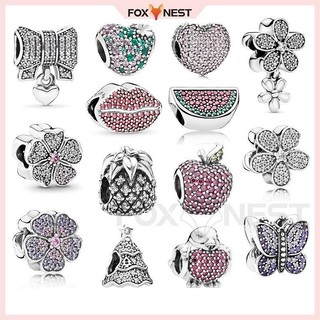 Còn hàngPavié Fruit Butterfly DIY Mặt dây chuyền S925 Bạc AJBX