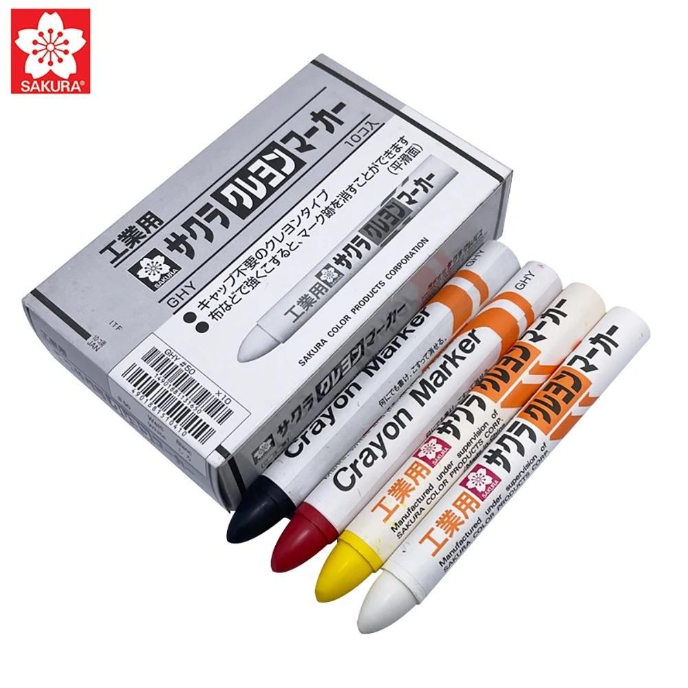 1 CÁI SAKURA Solid Industrial Crayon Paint Marker Chịu nhiệt độ cao, không thấm nước, không phai màu Kính kim loại Viết văn phòng phẩm