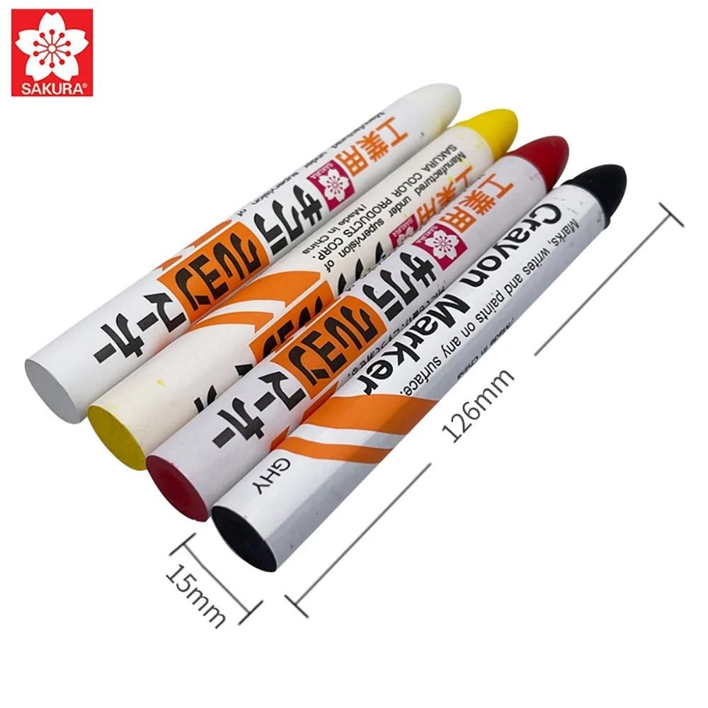 1 CÁI SAKURA Solid Industrial Crayon Paint Marker Chịu nhiệt độ cao, không thấm nước, không phai màu Kính kim loại Viết văn phòng phẩm