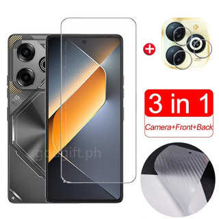 Dành Cho Kính Cường Lực Tecno Pova 6 Pro 5G Full Cover Bảo Vệ Màn Hình Cho Tecno Pova 6 5 4 Neo 3 2 Spark Go 10 20 Pro 10C 20C Camon 20 30 Premier 4G 5G Phim Đen Và Phim Ống Kính Máy Ảnh