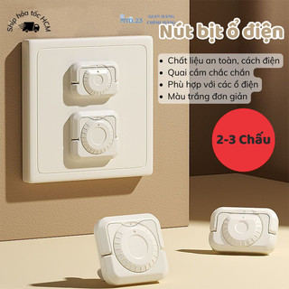 Vỏ Bịt ổ điện bảo vệ an toàn cho bé   Nút bịt ổ điện cao cấp chống giật nhỏ gọn chắc chắn có quai cầm tiện lợi Myd.23