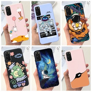 Dành Cho Samsung Galaxy S20 5G Ốp Lưng SM-G981B SM-G981F Vỏ Silicon Phi Hành Gia Dễ Thương Ốp Lưng Điện Thoại TPU Cho Samsung S20 5G Vỏ