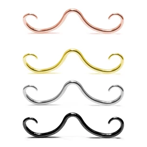 BTF Thép không gỉ vách ria mép Mũi Nhẫn Vòng vách ngăn Xuyên Móc treo Thời trang Mũi Stud Body Piercing Trang sức bền