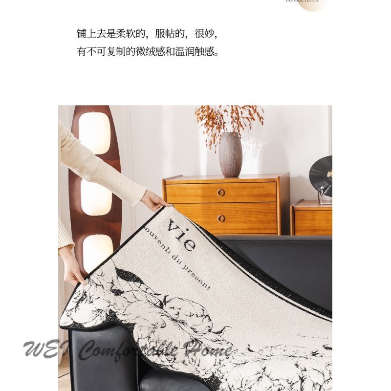 Chenille Retro Sofa Đệm Phòng Khách Sofa Đệm Sofa Bao Khăn Chống Trơn Trượt Đệm