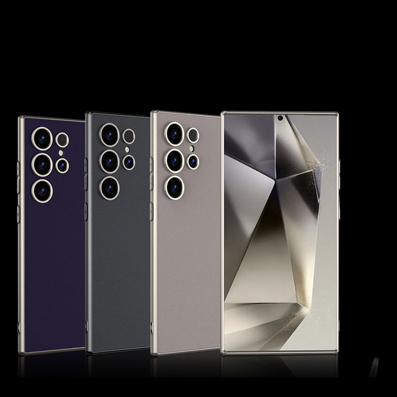 Da Kim Loại Mờ Da Galaxy S24 Ultra Ốp Lưng Điện Thoại Samsung Galaxy S24 Ultra Bảo Vệ Chống Sốc
