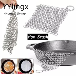 YYlingx Bóng làm sạch, Bàn chải nồi chà, Bàn chải dây thép không gỉ, Phụ kiện nhà bếp