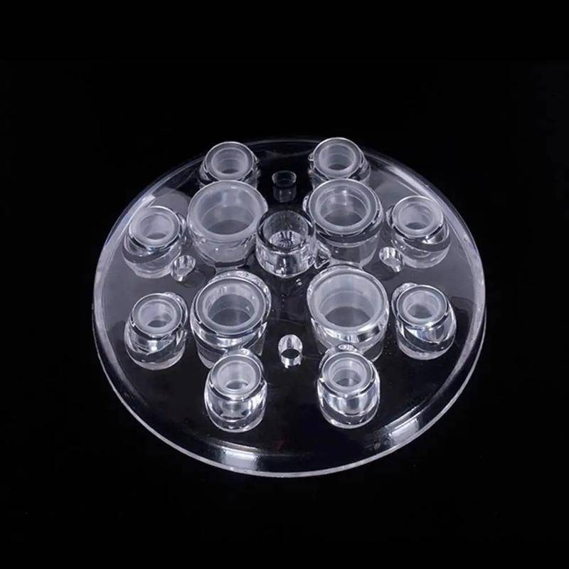 100 cốc mực xăm dùng một lần trang điểm vĩnh viễn sắc tố trong suốt khung hộp đựng