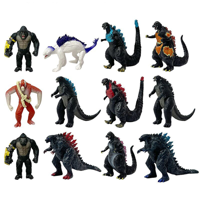 12 Chiếc Godzilla vs Kong 2 Nhân Vật Hành Động Scar King Shimo Godzilla Kong Mô Hình Búp Bê Đồ Chơi Cho Trẻ Em Quà Tặng Trang Trí