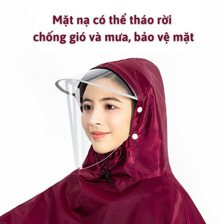 8XL Áo Mưa Che Phủ Toàn Thân Bunnies - Chất Liệu Dày Dặn Cao Cấp, An Toàn Tuyệt Đối Với Lỗ Cho Kính Chiếu Hậu