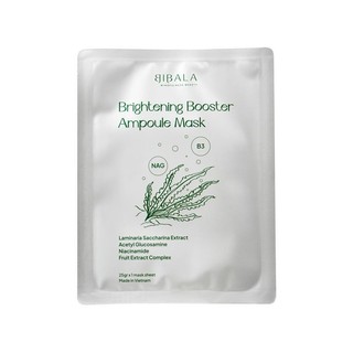 [Hộp] Mặt nạ dưỡng sáng, làm dịu và dưỡng ẩm 25G BRIGHTENING BOOSTER AMPOULE MASK 25G BIBALA