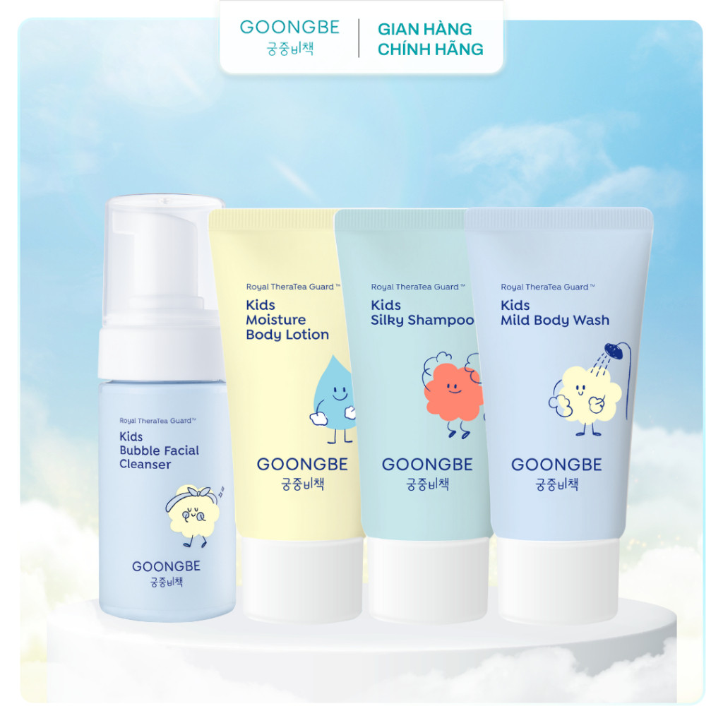 Ảnh Set Quà Tặng Trial Kit GOONGBE gồm Bọt Rửa Mặt 30ml, Body Lotion 30ml, Dầu Gội Silky 30ml, Body Wash 30ml 1