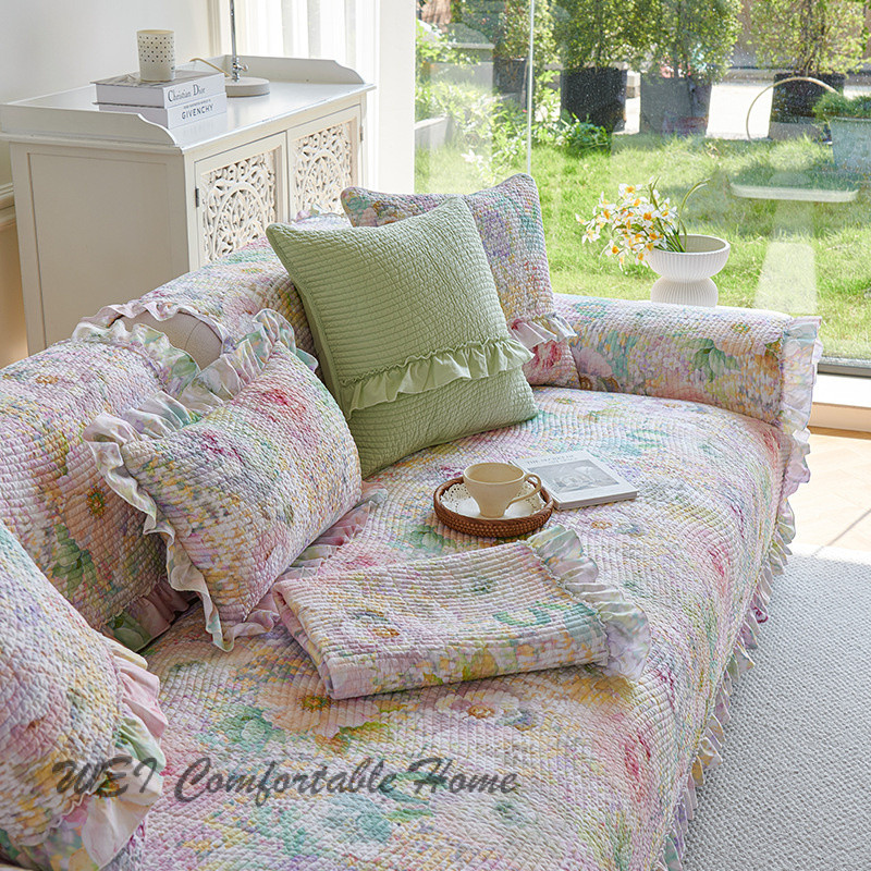Đệm Sofa Cotton Nguyên Chất Thời Trang Đa Năng Bốn Mùa Đệm Sofa Bảo Vệ Sofa Chống Bụi Chống Mèo Cào Đệm Sofa Còn Hàng
