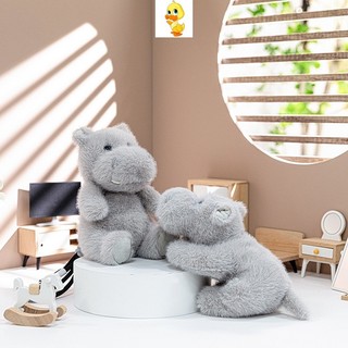PLUS Palm Treasure Series Hippopotamus Đồ chơi sang trọng Hippopotamus Đồ chơi sang trọng Mềm mại Đồ chơi sáng tạo sang trọng Trang trí phòng khách Trang trí phòng ngủ Gối Sofa Quà tặng cho trẻ em