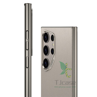 Vỏ mềm bằng da ống kính máy ảnh cỡ lớn cho Samsung Galaxy S25 S24 S23 Vỏ mờ siêu mạ