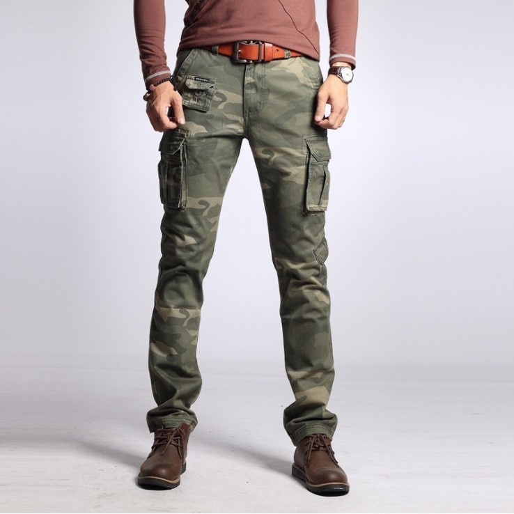 Quần túi hộp nam VANCENI_Mens Pocket Military