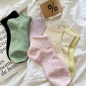 Vớ tất cổ trung nam nữ chấm Galaxy màu pastel
