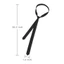 GUSTAVA Satin Siêu Mỏng Tie, Cổ Điển 3cm Thanh Lịch Dây Buộc Cổ Đen, Tiệc Cưới Nữ Người Phụ Kiện Quần Áo Skinny Nẹp Cà Vạt