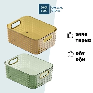 Khay Đựng Mĩ Phẩm, Khay Đựng Đồ Trong Suốt Thiết Kế Họa Tiết KIm Cương Sang Trọng Q071