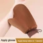 MARGREDY Self Tanner Mitt, Kem dưỡng da hai mặt giả Tan không nắng, Bàn chải dưỡng da tái sử dụng có thể giặt sáng tạo cho Self Tan