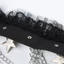 DELMER Dark Chain Punk Belt, Dây thắt lưng da đa năng, Tua Rua thời trang ren chắp vá với thắt lưng váy ngôi sao nữ