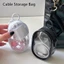 Túi lưu trữ DUSKGLOW 1 chiếc, Vỏ bảo vệ du lịch ngoài trời Hộp lưu trữ cáp dữ liệu, Hộp sắp xếp di động đa chức năng