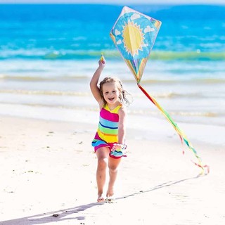 3 Pack Diamond Print Kites Summer Beach Outdoor Flying Kids Adult Games Activity 40*50cm